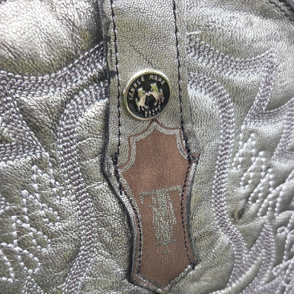 Mark Tanner Silver and Black Western Cowboy Boots NWT - Picture 6 of 11
